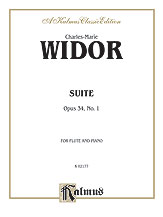 Widor : SUITE, Opus 34, No. 1