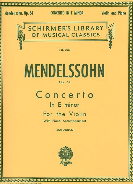 Mendelssohn : Concerto in E minor, Op. 64