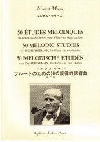 Moyse : 50 Etudes Melodiques Op4 D'apres Demersseman Volume 1 (n01 A 25) Flute