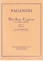 Paganini : 17 Caprices Et Mouvement (ed. U. Delecluse)