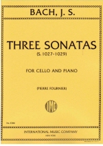 Three Viola da Gamba Sonatas. S. 1027-1029 (Fournier)
