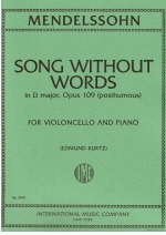 Song Without Words in D major, Opus 109 post. (Kurtz)