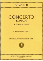 Concerto in E minor (Sonata No. 5 from "Six Sonatas," RV 40) (Rose)