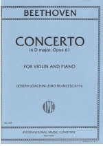 Concerto in D major, Opus 61. With Cadenzas by JOACHIM (Francescatti)