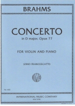 Concerto in D major, Opus 77. With Cadenzas by JOACHIM and AUER (Francescatti)
