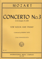 Concerto No. 3 in G major, K. 216 with Cadenzas by EUGENE YSAYE (Francescatti)