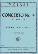 Concerto No. 4 in D major, K. 218 with Cadenzas by JOSEPH JOACHIM