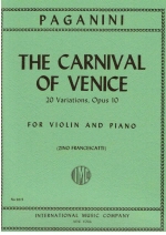 Carnival of Venice, 20 Variations, Opus 10 (Francescatti)