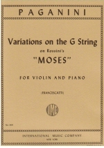 Variations on the G string (on a Theme from "Moses" by Rossini (Francescatti)