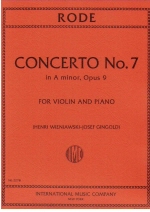 Concerto No. 7 in A minor, Opus 9 with cadenzas by WIENIAWSKI (Gingold)