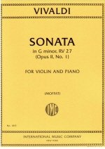 Sonata in G minor, RV 27 (Opus 11, No. 1) (Moffat)