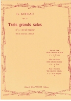 Kuhlau : Trios Grands Solos - Op. 57 : No. 3 en sol majeur