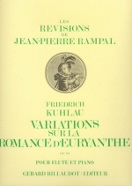 Kuhlau : Variations Sur La Romance D'euryanthe Op. 63