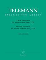 Telemann: Twelve Fantasias for Violin without Bass