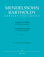 Mendelssohn : Concerto in E minor for Violin and Orchestra E minor op. 64