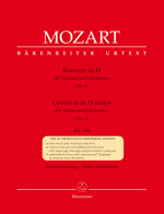 Mozart: Concerto for Violin and Orchestra 'No. 4' D major KV 218