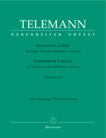 Telemann: Concerto for Viola, Strings and Basso continuo G major TWV 51:G9