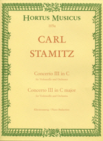Stamitz: Violoncello Concerto for the King of Prussia. No. 3 C major