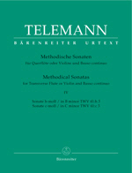 Telemann: 12 Methodical Sonatas Volume 4 B minor Cminor