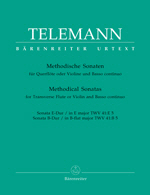 Telemann: 12 Methodical Sonatas Volume 5 E major B-flat major