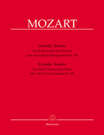 Mozart: Grande Sonate for B-flat Clarinet and Piano after the Clarinet Quintet K. 581