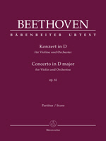 Beethoven Violin Concerto in D major op. 61 (Score)