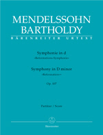 Mendelssohn : Symphony 'Reformation' D minor Op. 107