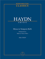 Haydn: Missa in tempore belli Hob.XXII:9 Mass in Time of War.