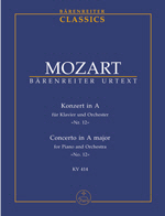 Mozart: Concerto in A major for Piano and Orchestra A major KV 414