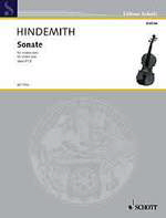 Hindemith Violin Solo Sonata Op. 31 No. 2