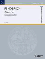 Penderecki Concerto for flute (clarinet) and chamber orchestra piano reduction