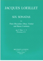 Loeillet 6 Sonatas Op. 5 No. 1 - 3 Priestman XV