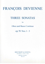 Devienne 3 Sonatas Op. 70 Nos. 1-3 in C major, F major, B major