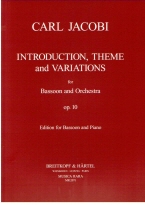 Jacobi : Introduction, theme and variations Op. 10