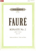 Faure Violin Sonata No.2 in E minor Op.108