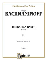 Rachmaninoff : Hungarian Dance (Urtext)