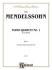 Mendelssohn : Piano Quartet, Op. 1