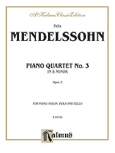 Mendelssohn : Piano Quartets, Op. 3