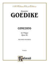 Goedicke : Concerto for Horn and Orchestra
