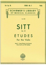 Sitt : Etudes, Op. 32 - Book 2 for Violin