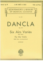 Dancla : 6 Airs Varies, Op. 89