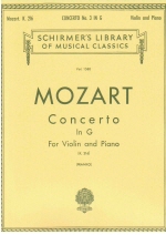 Mozart : Concerto No. 3 in G, K.216 ( Franko)