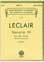 Leclair : Violin Sonata No. 3 in D