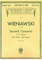 Wieniawski : Second Concerto in D minor, Op. 22
