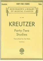 Kreutzer : 42 Studies for Viola