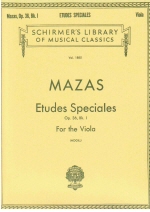 Mazas : Etudes Speciales, Op. 36 - Book 1