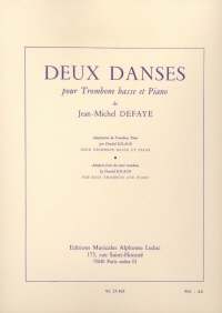 Defaye : 2 Danses for Bass Trombone and Piano