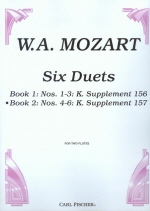 Mozart : 6 Duets, No.4-6 for 2 Flutes