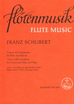 Schubert Theme and Variations for Flute and Piano op.post.142/3 for Flute and Piano