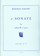 Martinu : Sonate, No. 1